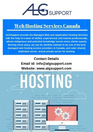 Web Hosting Services Canada
