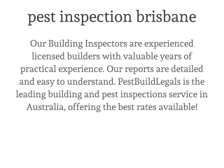 Pest Build Legals