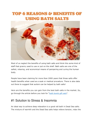 Best bath salts