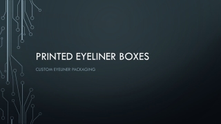 Printed Eyeliner Boxes