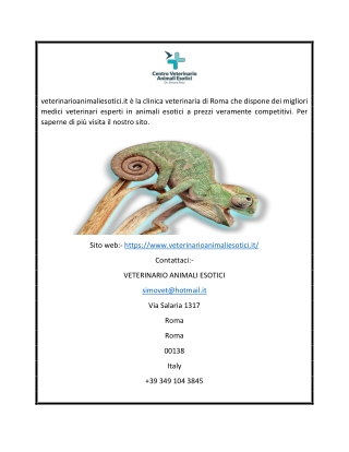 Veterinari specializzati in animali esotici