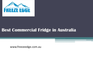 Best Commercial Fridge in Australia