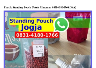 Plastik Standing Pouch Untuk Minuman Ô831418Ô1766(WA)