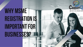 Why MSME Registration is Important for Businesses