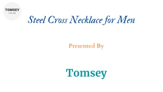 Steel Cross Necklace for Men