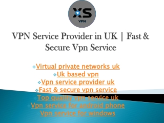 Vpn service provider uk