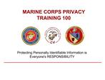 MARINE CORPS PRIVACY TRAINING 100