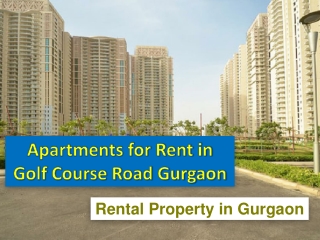 Residential Apartments in Gurgaon | 4 BHK Apartments in Gurgaon for Rent