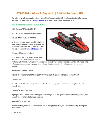 JETSKIDRIVE - Where To Buy Jet Ski | 2 Jet Skis For Sale In USA
