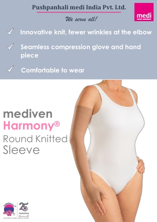 Comfortable and effective round-knitted arm sleeve | Pushpanjali medi india pvt ltd