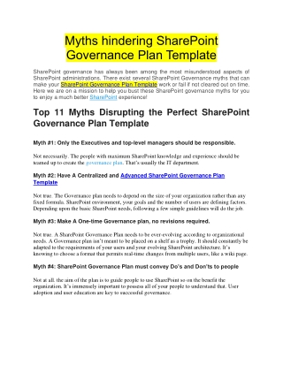 The Ultimate SharePoint Governance Plan Template