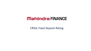 CRISIL Fixed Deposit Rating