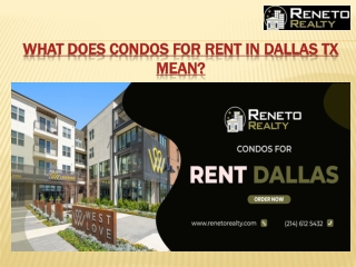 Condos for sale Dallas TX