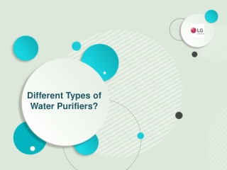 What are the Different Types of Water Purifiers?