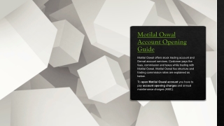 Motilal Oswal Demat Account - Opening Charges, Process and Review