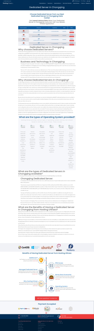 Chongqing Dedicated Server