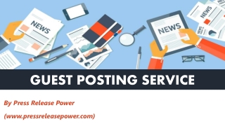 GUEST POSTING SERVICE