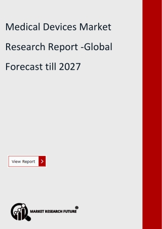 Medical Devices Market Research Report -Global Forecast till 2027