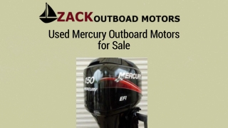 Used Mercury Outboard motors for Sale in USA