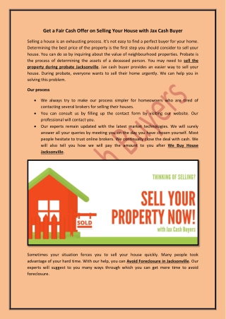 Sell Your House Jacksonville