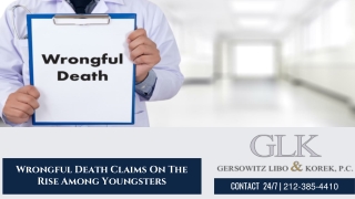 Wrongful Death Claims On The Rise Among Youngsters