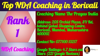 Best NDA Coaching in Borivali