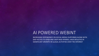AI Powered WEBINT