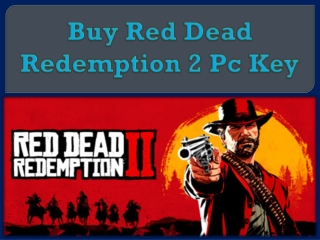 Buy Red Dead Redemption 2 Pc Key