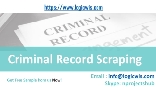Criminal Record Scraping