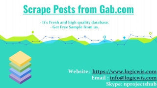Scrape Posts from Gab.com