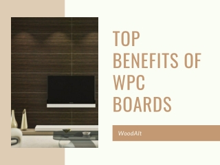 Top Benefits of WPC Boards | WoodAlt