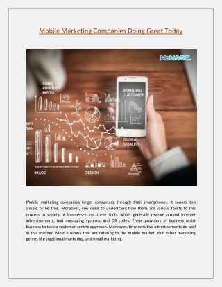 Mobile Marketing Companies Doing Great Today