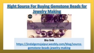 Right Source For Buying Gemstone Beads For Jewelry Making