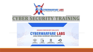 Cyber Security Training Labs ,Bengaluru