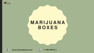 Marijuana boxes with Printed logo & Design