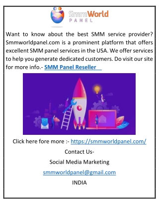 SMM Panel Reseller | Smmworldpanel.com    