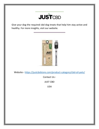 CBD Dog Treats | Justcbdstore.com