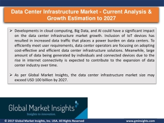 Data Center Infrastructure Market Development Trends and Growth Drivers Analysis by 2027