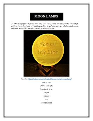 Buy Forever my Love Moon lamp Online | Gethemoon.com