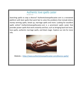 Spells to Stop a Divorce | Authenticlovespellscaster.com