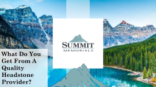 What Do You Get From A Quality Headstone Provider?