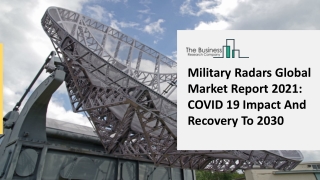 Military Radars Market 2021 Insights Worldwide Market Trends And Opportunities To 2025