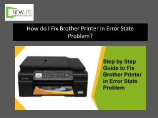 Why is My Brother Printer in Error State? Get Your Printer Out of Error State