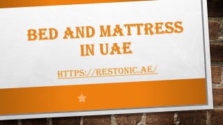 Bed and mattress in UAE