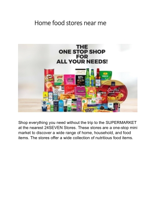 home food stores near me