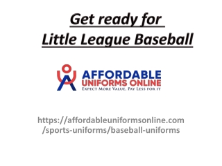 Get Ready for Upcoming Little League Baseball