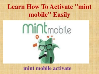 Learn How To Activate "mint mobile" Easily
