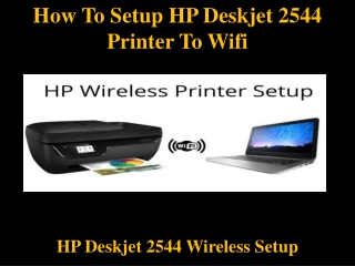 How To Setup HP Deskjet 2544  Printer To Wifi