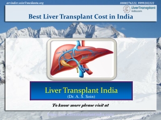 Best Liver Transplant Cost in India