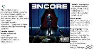 Encore analysis